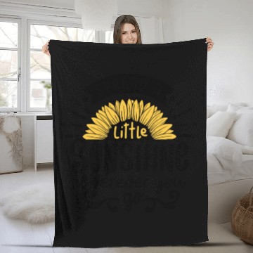 Discover Sunflower Sunshine Fleece Blankets