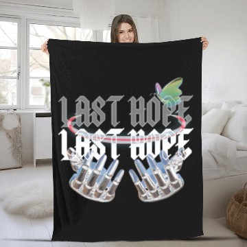 Discover Last Hope Cyber Gothic Y2K Aesthetic Fleece Blankets