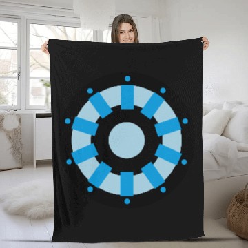 Discover Light pink Arc Reactor Fleece Blankets Fleece Blankets
