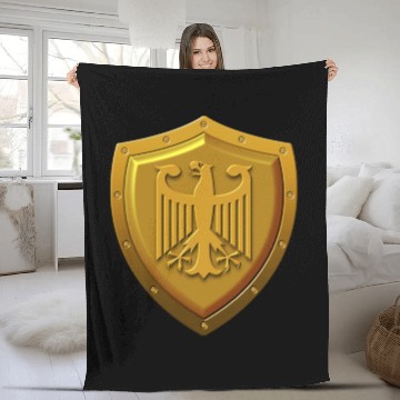 Discover German Eagle Shield Fleece Blankets