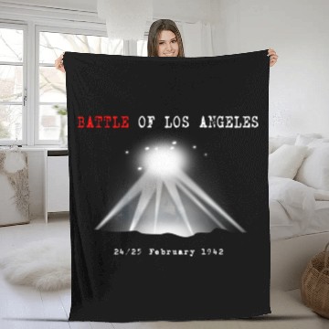 Discover Battle Los Angeles 1942 Fleece Blankets