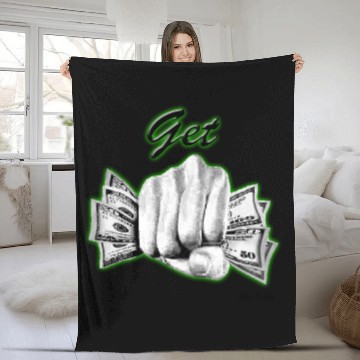 Discover Get Money Fleece Blankets