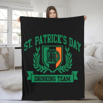 Discover st. patrick's day drinking team Fleece Blankets