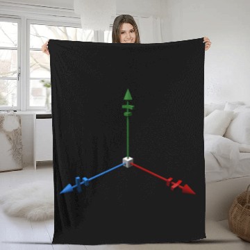 Discover 3D gizmo Fleece Blankets