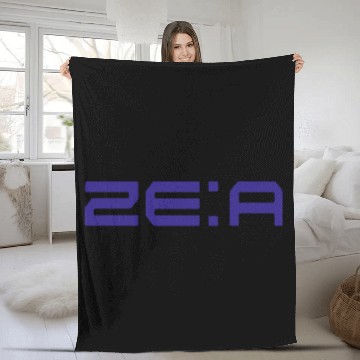 Discover ZE:A Logo Purple Fleece Blankets