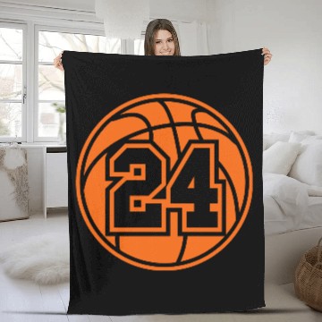 Discover 24 Basketball Vector 1_color TAS Fleece Blankets