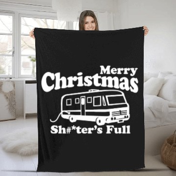 Discover Girswold Family Christmas Shitters Full Fleece Blankets