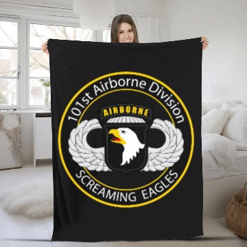 Discover 101st Airborne Screaming Eagles Fleece Blankets