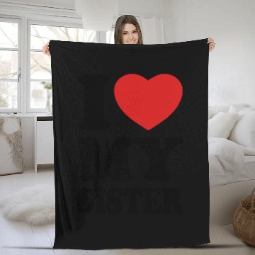 Discover I love my sister Fleece Blankets