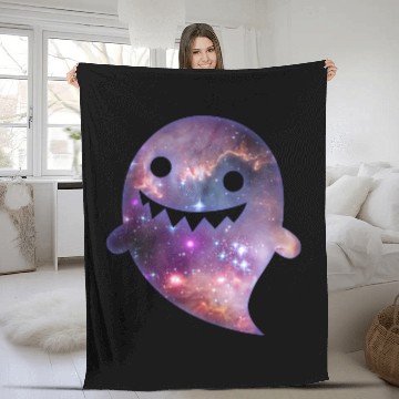 Discover Space Ghost Fleece Blankets
