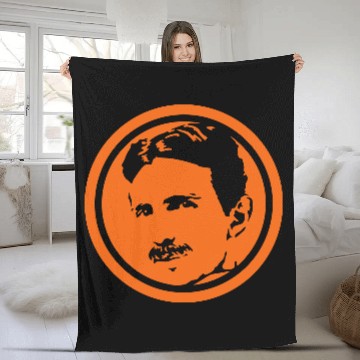 Discover Nikola Tesla Fleece Blankets