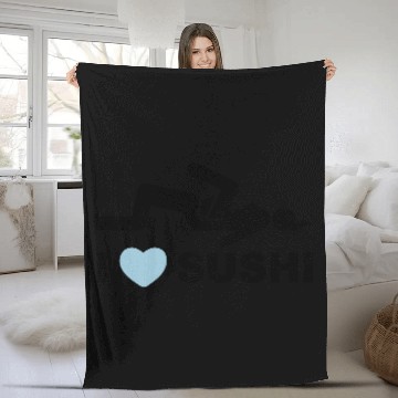 Discover I LOVE SUSHI Fleece Blankets