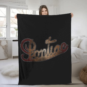 Discover Old School Pontiac Distressed Fleece Blankets