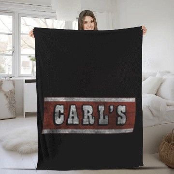 Discover Vintage Detroit Carl's Chop House Fleece Blankets