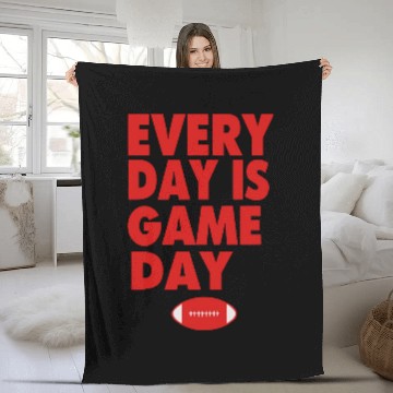 Discover EVERYDAY IS GAME DAY Fleece Blankets