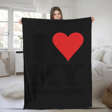Discover I Love My Girlfriend Fleece Blankets