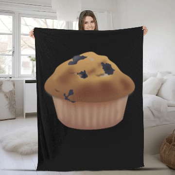Discover Blueberry Muffin Fleece Blankets