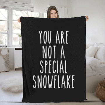 Discover You Are Not a Special Snowflake Fleece Blankets