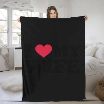 Discover I Love My wife Fleece Blankets