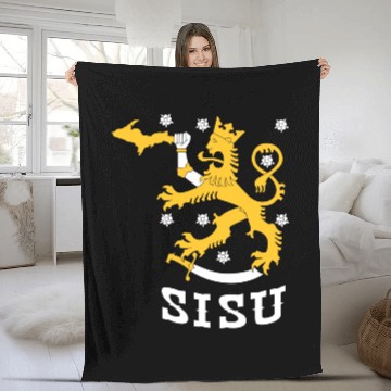 Discover Sisu U.P. Upper Peninsula Yooper Fleece Blankets Fleece Blankets Fleece Blankets