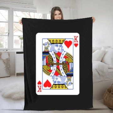 Discover King Of Hearts Couple Fleece Blankets