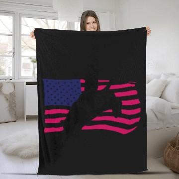 Discover Western Rodeo - Bullrider Fleece Blankets