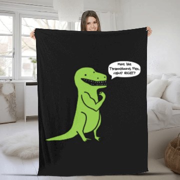 Discover Funny gym t-rex Fleece Blankets