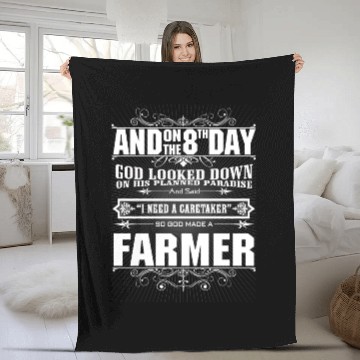 Discover Farmer farmers piglet farmer stupid farmer farme Fleece Blankets