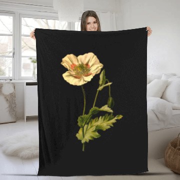 Discover Opium poppy (detailed) Fleece Blankets