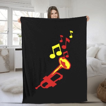Discover trumpet music nout ptrumpet trompeta Fleece Blankets