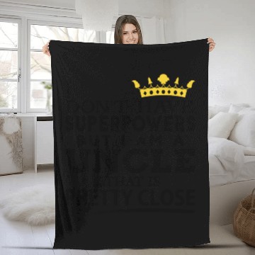 Discover SUPER UNCLE! Fleece Blankets