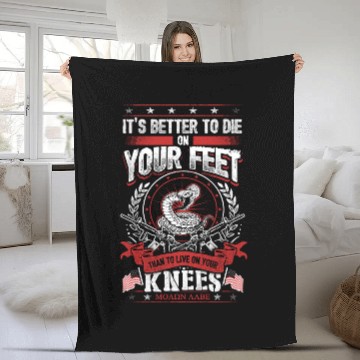 Discover Emiliano Zapata – It's better to die on your fee Fleece Blankets