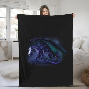 Discover shadow dragon Fleece Blankets