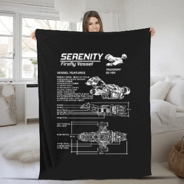 Discover Serenity - Firefly vessel awesome Fleece Blankets for fa