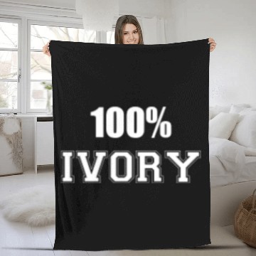 Discover 100% ivory Fleece Blankets