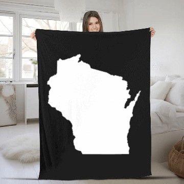 Discover Coloring Book Wisconsin Fleece Blankets