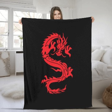 Discover CHINESE DRAGON MMA Fleece Blankets