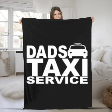 Discover DAD TAXI FUNNY Fleece Blankets