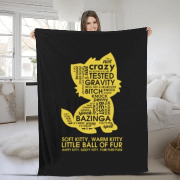 Discover Kitty - Soft kitty warm kitty little ball of fur Fleece Blankets