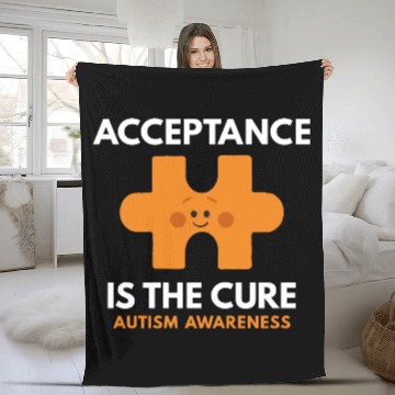 Discover Acceptance Is The Cure Fleece Blankets