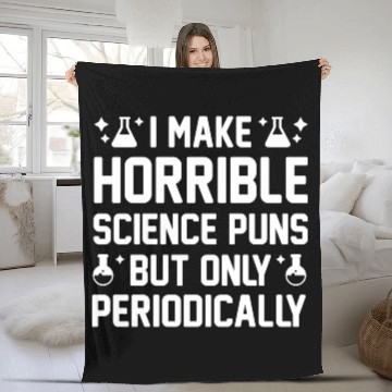 Discover Science Puns Fleece Blankets
