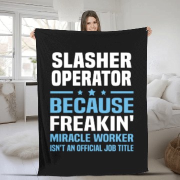 Discover Slasher Operator Fleece Blankets