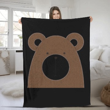 Discover Cute Bear - by MEOW Fleece Blankets