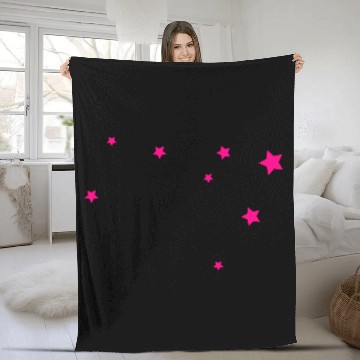 Discover Stars, Pink, Bling Bling, Hen Nights Fleece Blankets