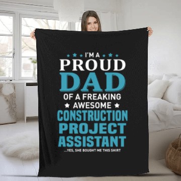 Discover Construction Project Assistant Fleece Blankets