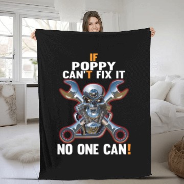 Discover IF POPPY CAN'T FIX IT! Fleece Blankets