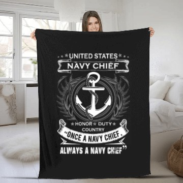 Discover navy chief, us navy chie Fleece Blankets
