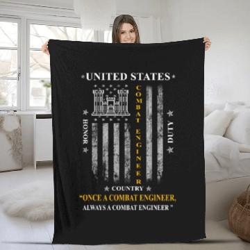 Discover combat engineer, us army combat engineer, army com Fleece Blankets