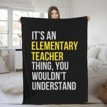 Discover Elementary Teacher - It's an Elementary Teacher Fleece Blankets