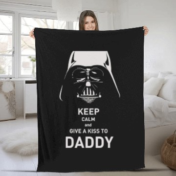 Discover Funny Star Wars Darth Vader father's day gift Fleece Blankets